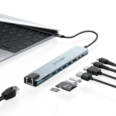 Imagem da oferta Hub 10 em 1 BlitzWolf BW-NEW TH5 USB com HDMI 4K 30Hz USB3.0