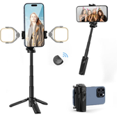 Imagem da oferta ULANZI JJ02 Bastão de Selfie Tripé: Grip Bastão Retrátil e Tripé 3 em 1 com Controle Remoto; Ajuste 360° Sapatas F