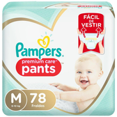 Imagem da oferta Fralda Pampers Premium Care Pants Top Tamanho M com 78 unidades