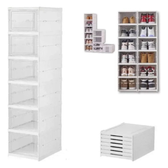 Imagem da oferta Sapateira Vertical Empilhável Caixa Sapato Tênis 6 Andares MHR cor Branco