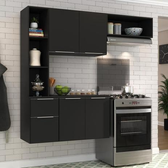 Imagem da oferta Armário de Cozinha Compacta MP2001 Sofia Multimóveis Preta