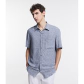 Imagem da oferta Camisa Manga Curta em Viscose com Estampa Geométrica Tam M