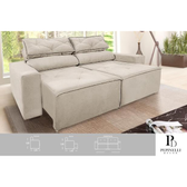 Imagem da oferta Sofá Reclinável Retrátil 150M Cor:BEGE