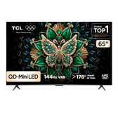Imagem da oferta Smart TV TCL 65 Polegadas QLED Mini LED 4K C6K WiFi Bluetooth Google TV 4 HDMI 144Hz HDR10+ 65C6K