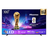 Imagem da oferta Smart TV 4K Hisense QLED 100 Polegadas com Subwoofer Embutido Modo Jogo Pro 144Hz e Wi-Fi - 100Q7QG