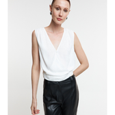 Imagem da oferta Blusa em Chiffon com Decote Transpassado e Texturas
