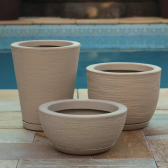 Imagem da oferta Kit 3 Vasos Polietileno Para Plantas Decorativo Cone Bacia