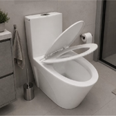 Imagem da oferta Vaso Sanitário Monobloco Caixa Acoplada Cerâmica Branco - Esmaltado