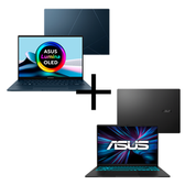Imagem da oferta Kit Notebooks Asus Zenbook 14 OLED Ultra 9-185H 32GB SSD 1TB W11 UX3405MA-PP809W + V16 5-210H 16GB SSD 512GB W11 V3607VU-RP306W