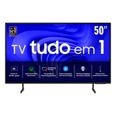 Imagem da oferta Smart TV 50" 4K Ultra HD Samsung 50DU7700 com processador Crystal 4K Gaming Hub AI Energy Mode Alexa built-in Wi-Fi Blue