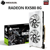Imagem da oferta Mogol radeon rx580 8g placa gráfica gddr5 memória amd placa de jogos pcie3.0x16 hdmi-compatível dp para acessórios d