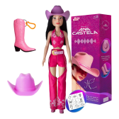 Imagem da oferta Boneca Ana Castela Boiadeira Original Chapéu Botas + Brinde