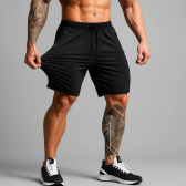 Imagem da oferta Bermuda Academia Slim Fit Esportiva Fitness Shorts Poliamida