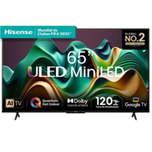 Imagem da oferta Smart TV 65'' Hisense Ultra HD 4K Mini LED U6N com Google TV - 65U66LUA