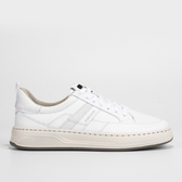 Imagem da oferta Tênis Couro Democrata Bold Masculino - Creme+Branco