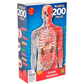 Imagem da oferta Grow - P200 Corpo Humano Quebra-Cabeça com 200 Peças 6+ Anos Multicolorido 3927