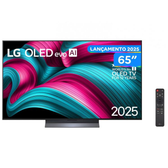 Imagem da oferta Smart TV 65" LG 4K OLED webOS 25 9 AI Processor 4K Gen8 Alexa 4 HDMI 2.1 3 USB - OLED65C5PSA