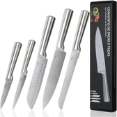 Imagem da oferta Conjunto Premium de 5 Facas Faqueiro Completo de Aço Inoxidável 3CR13 - Lumai