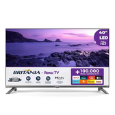 Imagem da oferta Smart TV 40" Britânia Roku TV LED Dolby Audio - BTV40M9GR2CGB