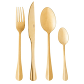 Imagem da oferta LYOR - Faqueiro de Aço Inox Positano Dourado 24 Peças - Jogos de Talheres - Mesa Posta - Utensílios de Cozinha Enxova