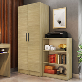 Imagem da oferta Conjunto Escritório Home Office Madesa Estante 6907 + 2 Armários Carvalho