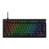 Imagem da oferta Teclado Mecânico Gamer HyperX Alloy Rise GKBD 75 RGB Switch linear Layout 75% anti-ghosting Preto - 7G7A4AA