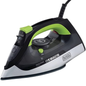 Imagem da oferta BLACK+DECKER Ferro de Passar Roupa com Vaporizador Sistema Antigotejamento Preto Verde e Branco Modelo FX2700 110V