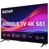 Imagem da oferta Smart TV 50" Google TV LED Ultra HD 4K TCL 50S61 3 HDMI 1 USB Bluetooth HDR10 Bivolt - Semp
