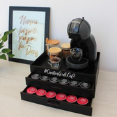 Imagem da oferta Bandeja com 2 Gavetas Porta Cápsulas Café Dolce Gusto Preta 48 Cápsulas