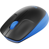 Imagem da oferta Mouse sem fio Logitech M190 com Design Ambidestro de Tamanho Padrão Conexão USB e Pilha Inclusa - Azul