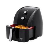 Imagem da oferta Air Fryer Britânia Redestone BFR50 Preta com Timer 5,2L - Fritadeira sem Óleo / Air Fryer