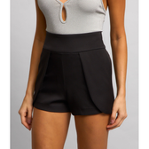 Imagem da oferta Short Curto em Crepe Sobreposto