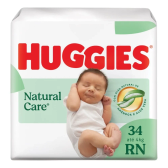 Imagem da oferta Huggies Fralda Descartável Premium Natural Care RN 34 Unidades