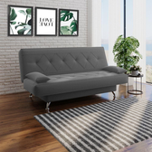 Imagem da oferta sofá cama 180m Isabel Suede Cinza Adonai Estofados