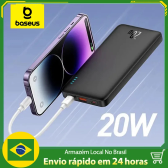 Imagem da oferta PowerBank Baseus Airpow 10000mah Turbo 20w Carregador Portátil
