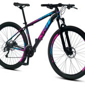Imagem da oferta Bicicleta Bike aro 29 KRW X51 Mountain Bike Câmbio21 velocidades Freio a Disco Amortecedor Suspensãodianteira Preto Ro