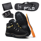 Imagem da oferta Kit Bota Masculina Adventure Coturno Botina + Brindes Oferta