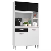 Imagem da oferta Armário Sala de Jantar Cozinha Compacta Organizador Duda 172x90x35cm Com Gaveta Várias Cores