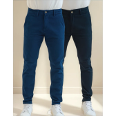 Imagem da oferta Kit 2 Calças Masculina Sarja Elastano Bolso Faca Pro Premium