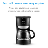 Imagem da oferta Cafeteira Elétrica 30 Xícaras Elgin Family Coffee Preta