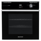 Imagem da oferta Forno de Embutir a Gás Brastemp 78 Litros Preto com Grill e Timer Touch - BOA84AE 220V