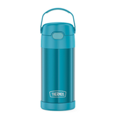 Imagem da oferta Thermos Garrafa térmica infantil Funtainer aço inoxidável 355 ml azul-petróleo