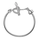 Imagem da oferta Pulseira Life Cupido Fecho T Coração E Flecha Prata