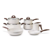 Imagem da oferta Jogo De Panelas 7 Peças Ceramic Life Vanilla Brinox