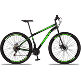 Imagem da oferta Bicicleta 29 Dropp Sport Aço 21 Marchas Freio a Disco - 18-Preto+Verde