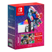 Imagem da oferta Console Nintendo Switch Oled 64gb Branco Mario Kart 8 Deluxe 3 Meses De Assinatura Nintendo Switch Online