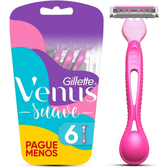 Imagem da oferta Gillette Venus Suave Aparelho de Depilação Descartável com Aloe 6 Uds