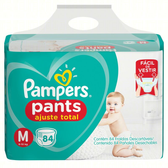 Imagem da oferta 2 Pacotes Fralda Pampers Pants M - 84 Unidades