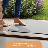 Imagem da oferta LYOR - Tapete de Pedra Diatomita para Banheiro Cinza 60cm x 39cm