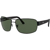 Imagem da oferta Óculos de Sol Ray-Ban 0RB3503L 00671 Tam 64 Preto Fosco - Lentes Verde Escuro